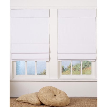 SAFE STYLES Safe Styles UBQ23X72WT Cordless Roman Shade; White - 23 x 72 in. UBQ23X72WT